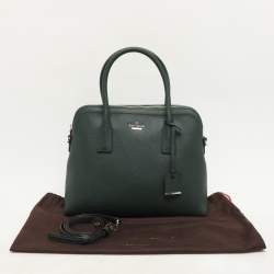 Kate Spade Green Leather Dome Satchel