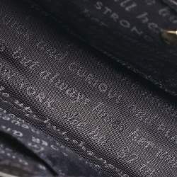 Pre Owned Kate Spade Black/Blue PVC Night Rose Cameron Street Hope Top Handle Bag