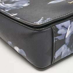 Pre Owned Kate Spade Black/Blue PVC Night Rose Cameron Street Hope Top Handle Bag