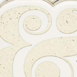 Kate Spade White/Gold Acrylic Wedding Belles Ampersand Clutch