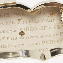 Kate Spade White/Gold Acrylic Wedding Belles Ampersand Clutch