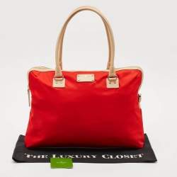 Kate Spade Red Nylon Kennedy Park Calista Laptop Bag
