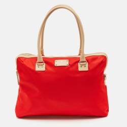 Kate Spade Red Nylon Kennedy Park Calista Laptop Bag