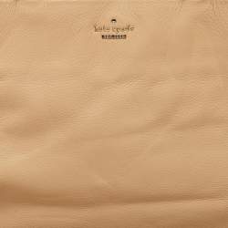 Kate Spade Beige Leather New York Lombard Street Neve Tote
