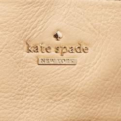 Kate Spade Beige Leather New York Lombard Street Neve Tote
