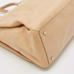 Kate Spade Beige Leather New York Lombard Street Neve Tote