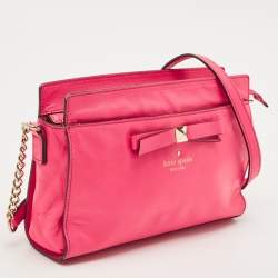 Kate Spade Pink Leather Hancock Park Angelica Crossbody Bag