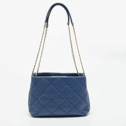 Kate Spade Blue Quilted Leather Emerson Place Phoebe Shoulder Bag