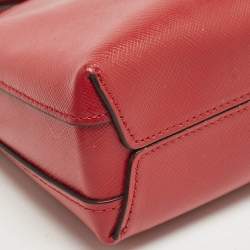 Kate Spade Red Leather Spencer Small Double Zip Crossbody Bag