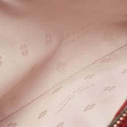 Kate Spade Red Leather Spencer Small Double Zip Crossbody Bag