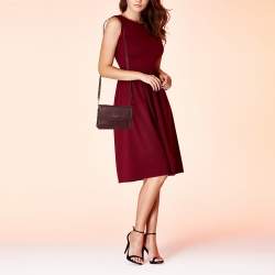 Pre Owned Kate Spade Burgundy Leather Knott Crossbody Bag