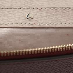 Pre Owned Kate Spade Burgundy Leather Knott Crossbody Bag