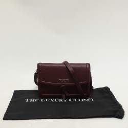 Pre Owned Kate Spade Burgundy Leather Knott Crossbody Bag