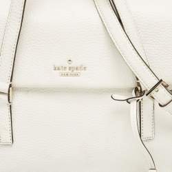 Kate Spade White Leather Holden Street Leslie Satchel