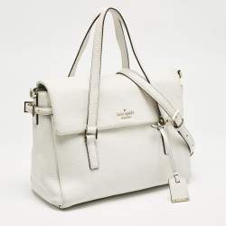Kate Spade White Leather Holden Street Leslie Satchel