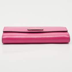 Kate Spade Fuchsia Leather Wellesley Jean Continental Wallet