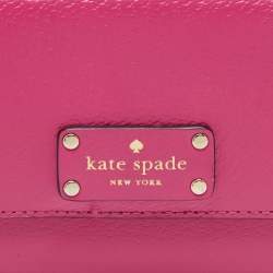Kate Spade Fuchsia Leather Wellesley Jean Continental Wallet