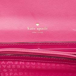 Kate Spade Fuchsia Leather Wellesley Jean Continental Wallet