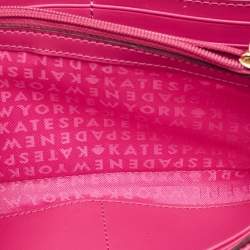 Kate Spade Fuchsia Leather Wellesley Jean Continental Wallet
