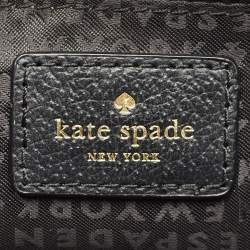 Kate Spade Navy Blue Denim and Leather Mini Carli Groove Street Poppy Bag