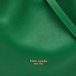 Pre Owned Kate Spade Green Leather Medium Knott Tote
