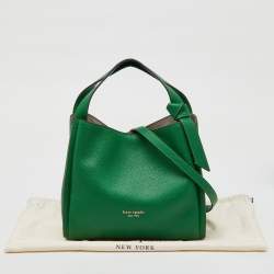 Pre Owned Kate Spade Green Leather Medium Knott Tote