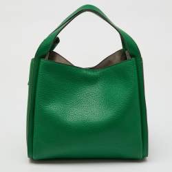 Pre Owned Kate Spade Green Leather Medium Knott Tote