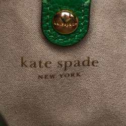 Pre Owned Kate Spade Green Leather Medium Knott Tote