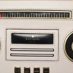 Kate Spade Pink/Black Faux Leather Jazz Things Up Boom Box Bag
