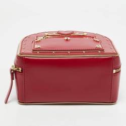 Pre Owned Kate Spade Red Leather Yours Truly Mailbox Top Handle Bag