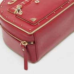 Pre Owned Kate Spade Red Leather Yours Truly Mailbox Top Handle Bag