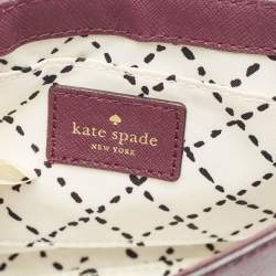Kate Spade Burgundy Saffiano Leather Newbury Lane Sally Crossbody Bag