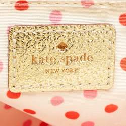 Kate Spade Gold Leather Quinn Wellesley Tote