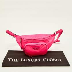 Pre Owned Kate Spade Neon Pink Nylon Dorien Fanny Pack Belt Bag