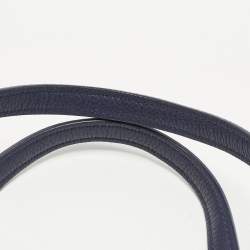 Pre Owned Kate Spade Two Tone Blue Leather Double Zip Tote