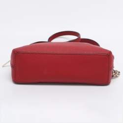Pre Owned Kate Spade Red Leather Cameron Street Hilli Crossbody Bag