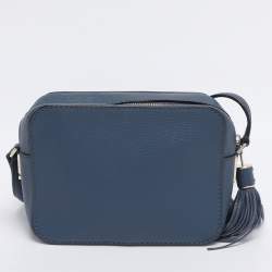 Pre Owned Kate Spade Blue Leather Kingston Drive Arla Crossbody Bag