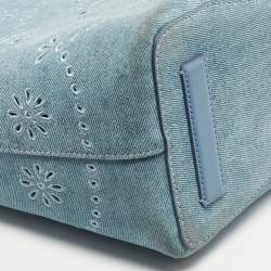 Pre Owned Kate Spade Light Blue Denim Do It All Tote