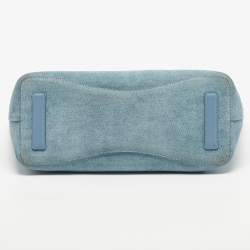 Pre Owned Kate Spade Light Blue Denim Do It All Tote