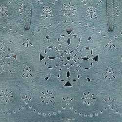 Pre Owned Kate Spade Light Blue Denim Do It All Tote