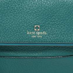 Pre Owned Kate Spade Green Leather Shoulder Bag