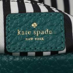 Pre Owned Kate Spade Green Leather Shoulder Bag