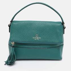 Pre Owned Kate Spade Green Leather Shoulder Bag