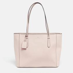 Pre Owned Kate Spade Pink Leather Shopper Tote
