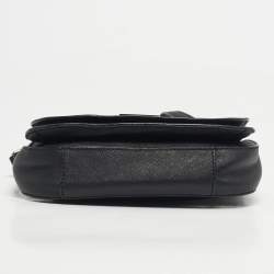 Pre Owned حقيبة كتف كيت سبيد نادين جلد أسود مع رفرف