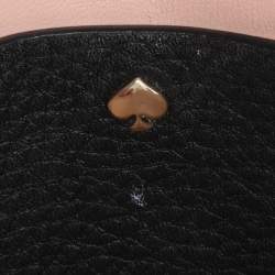 Pre Owned Kate Spade Black Leather Hayes Street Hayzel Pearl Shoulder Bag