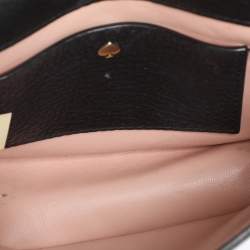 Pre Owned Kate Spade Black Leather Hayes Street Hayzel Pearl Shoulder Bag