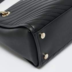 Pre Owned Kate Spade Black Quilted Leather Amelia Tote