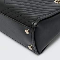 Pre Owned Kate Spade Black Quilted Leather Amelia Tote