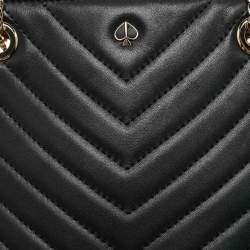 Pre Owned Kate Spade Black Quilted Leather Amelia Tote